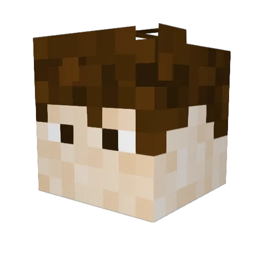 MarcosGSL Minecraft avatar head, 3D render
