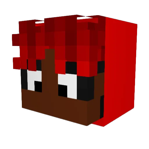 MarcosHSBR_ Minecraft avatar head, 3D render