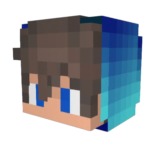 MarcosMCHD_BR Minecraft avatar head, 3D render