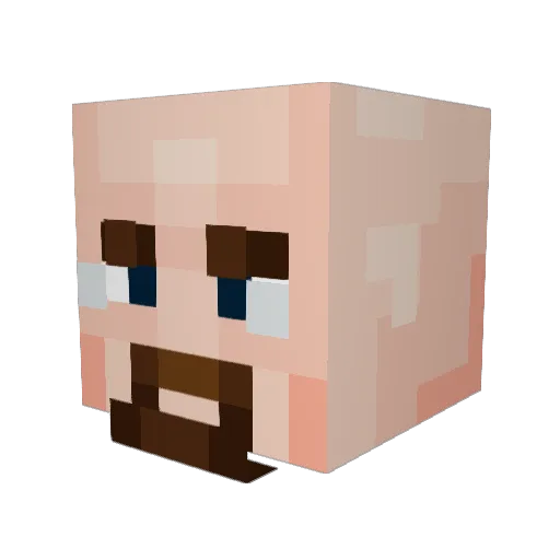 Marcos_Bruh Minecraft avatar head, 3D render