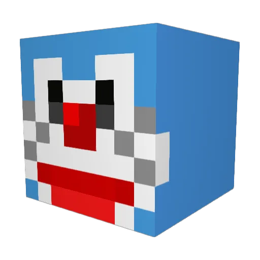 Marcos_gg_03 Minecraft avatar head, 3D render