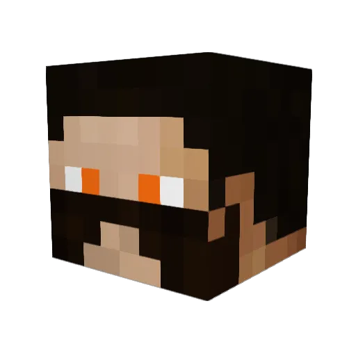 MarcosadoMN Minecraft avatar head, 3D render