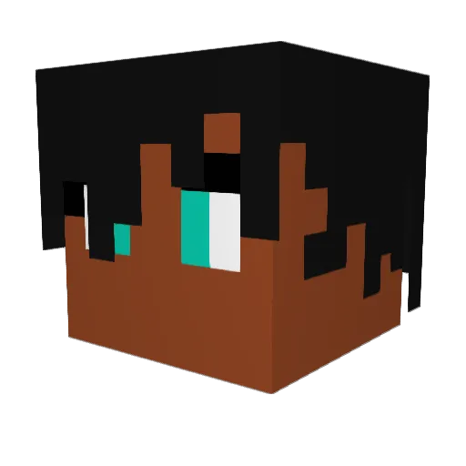 MarcosiasIsif Minecraft avatar head, 3D render