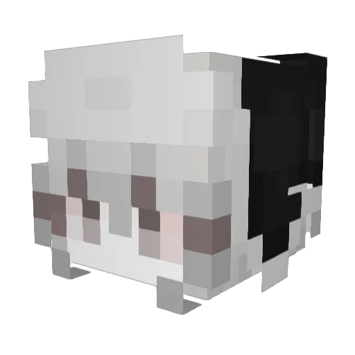 Marcoww_ Minecraft avatar head, 3D render