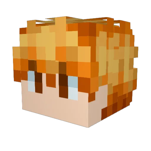 Marcro2020 Minecraft avatar head, 3D render