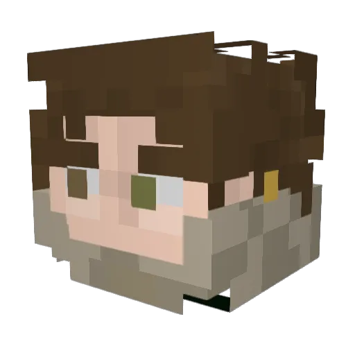 Marcus8646 Minecraft avatar head, 3D render