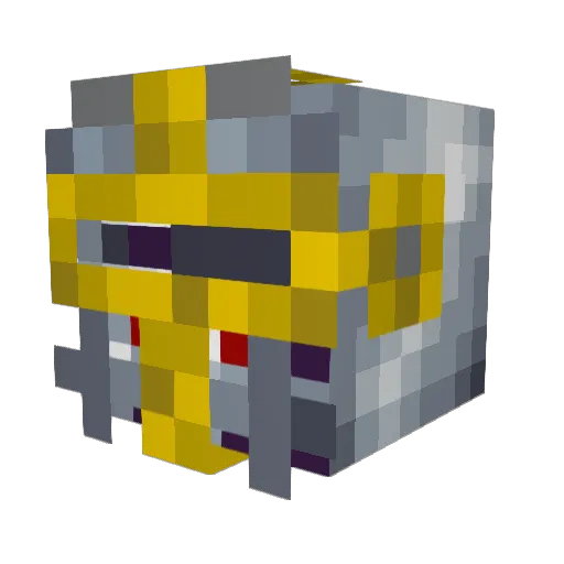 MarcusF2 Minecraft avatar head, 3D render