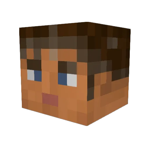 MarcusFlavius Minecraft avatar head, 3D render