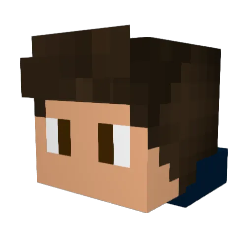 MarcusGamerBr Minecraft avatar head, 3D render