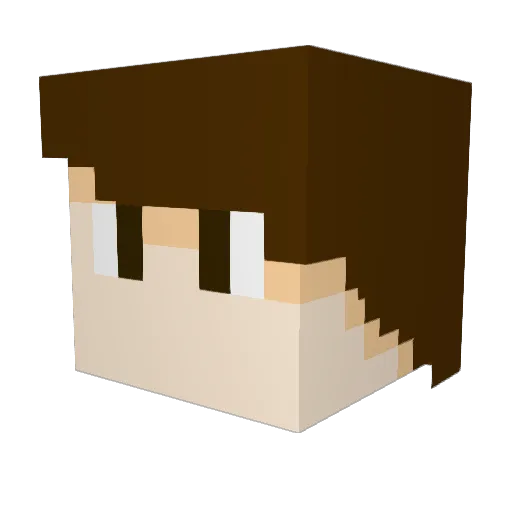 MarcusManimal Minecraft avatar head, 3D render