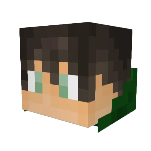 MarcusR220 Minecraft avatar head, 3D render