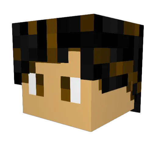 MarcusSand Minecraft avatar head, 3D render