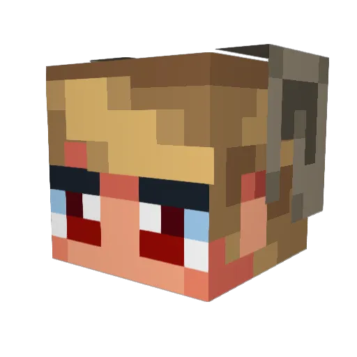 MarcusSlover Minecraft avatar head, 3D render