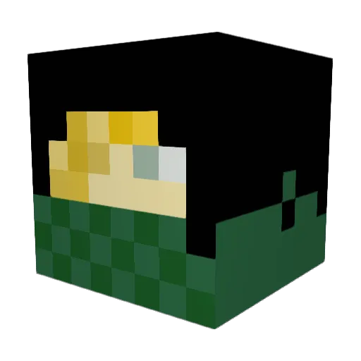 Marcutio Minecraft avatar head, 3D render