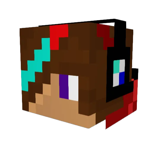 Marcuus_ Minecraft avatar head, 3D render