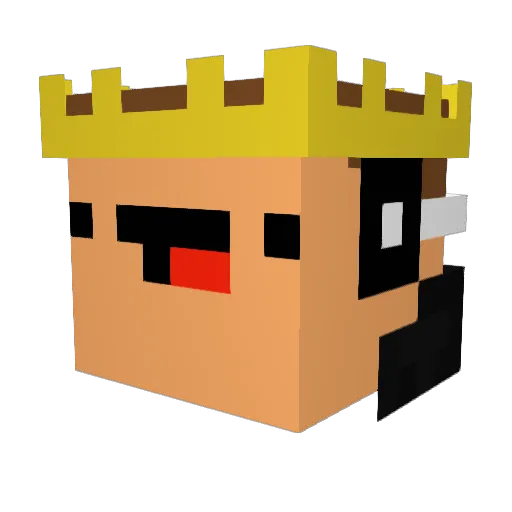 MarcyMcChill Minecraft avatar head, 3D render