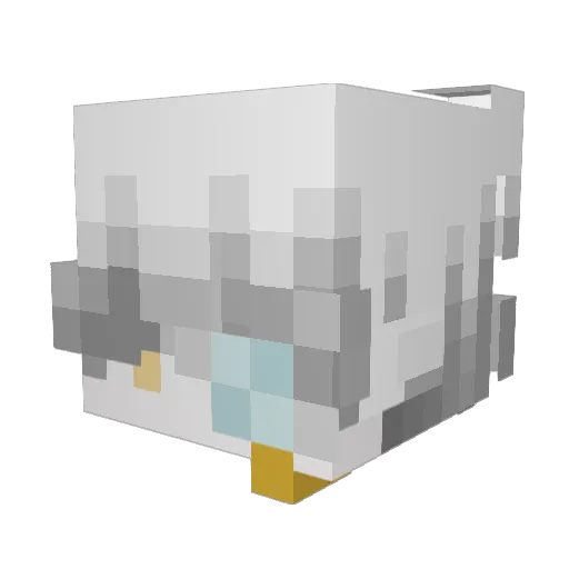 Marcyyh Minecraft avatar head, 3D render