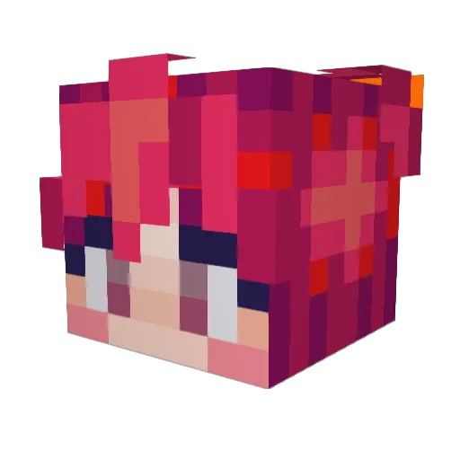 Mardello Minecraft avatar head, 3D render