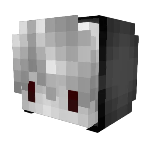 Mardens Minecraft avatar head, 3D render
