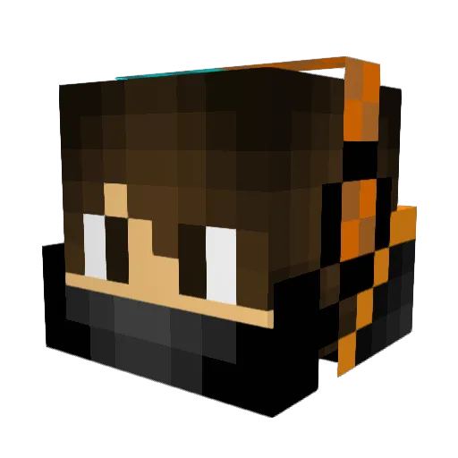 Mardevil Minecraft avatar head, 3D render