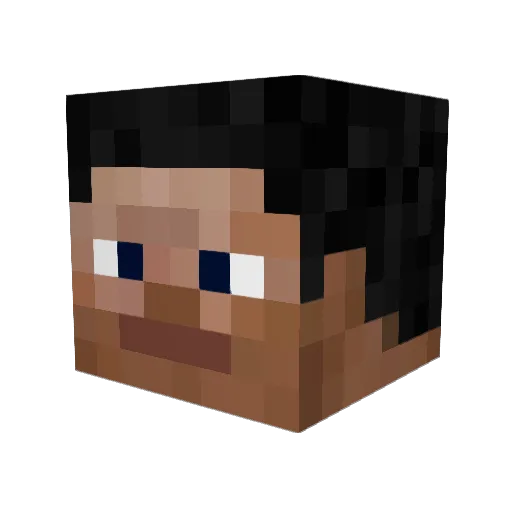 Mardoos Minecraft avatar head, 3D render