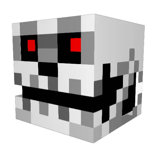 MardyMelon Minecraft avatar head, 3D render