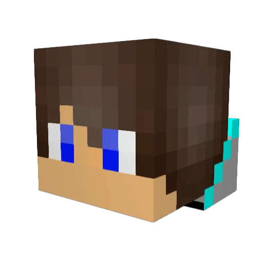 MareKing7 Minecraft avatar head, 3D render