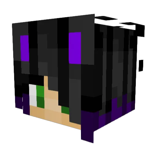 MareWolf300 Minecraft avatar head, 3D render
