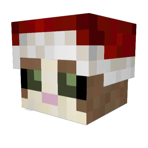 Mareado Minecraft avatar head, 3D render
