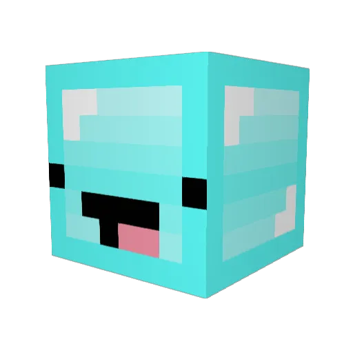 Marebare Minecraft avatar head, 3D render
