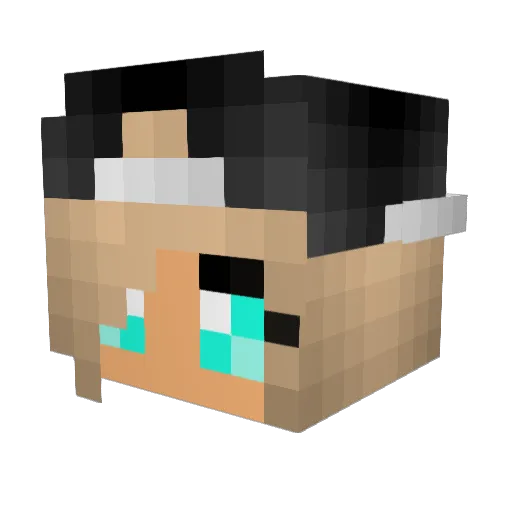 Mareen04 Minecraft avatar head, 3D render