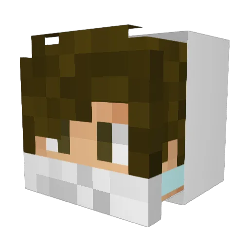 Marek17 Minecraft avatar head, 3D render