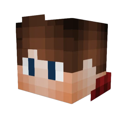Marek95 Minecraft avatar head, 3D render