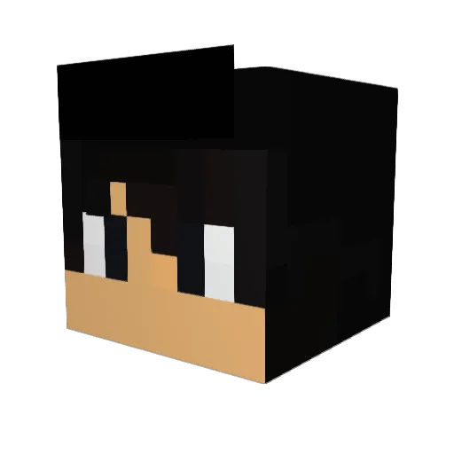 MarekBra Minecraft avatar head, 3D render