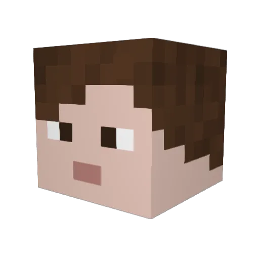 MarekG1229 Minecraft avatar head, 3D render