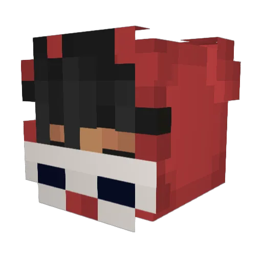 Marekcccek Minecraft avatar head, 3D render