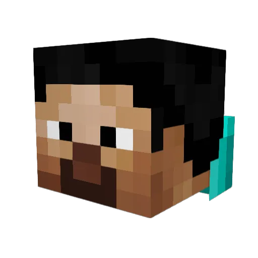 MarelCraft Minecraft avatar head, 3D render