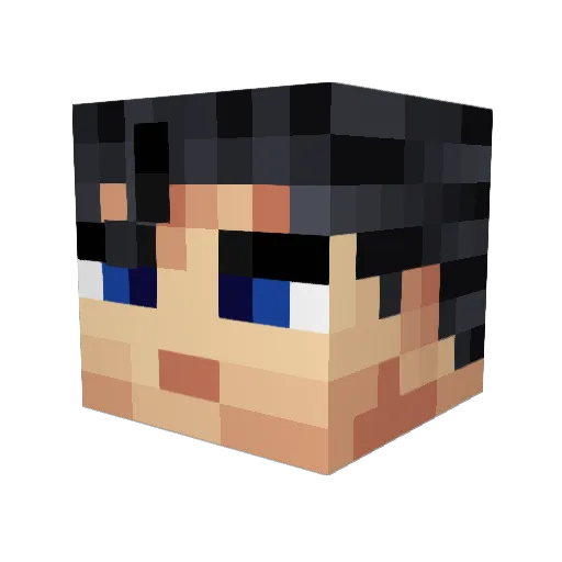 Marem Minecraft avatar head, 3D render