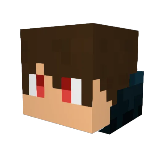 MarenJ Minecraft avatar head, 3D render