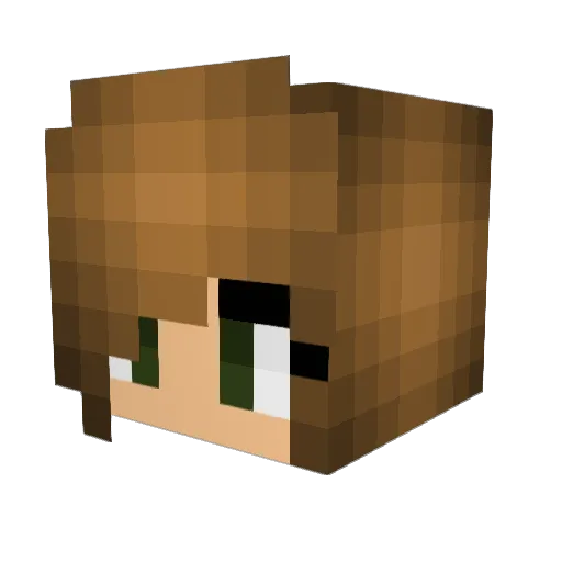 MarenJetton Minecraft avatar head, 3D render