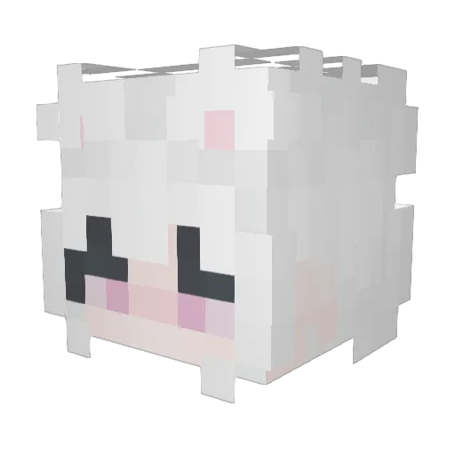 Marenlye Minecraft avatar head, 3D render