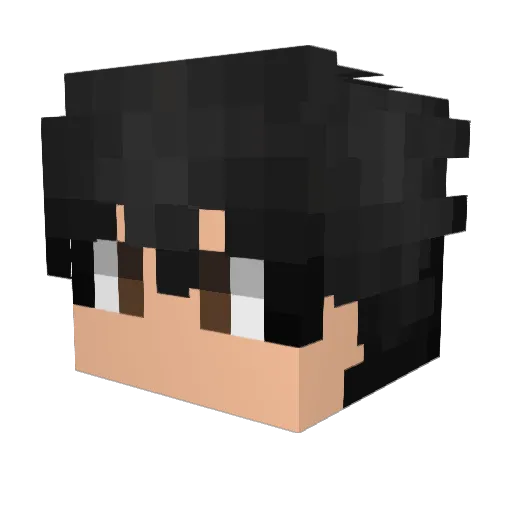 Marennn Minecraft avatar head, 3D render