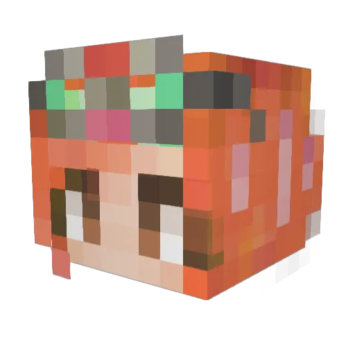 Marenzers Minecraft avatar head, 3D render