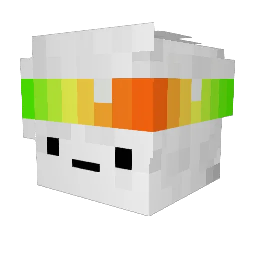 Mares44 Minecraft avatar head, 3D render