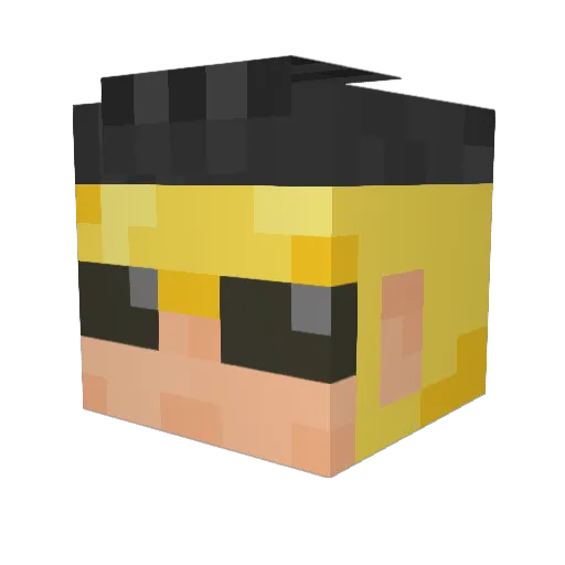 Mares_ Minecraft avatar head, 3D render