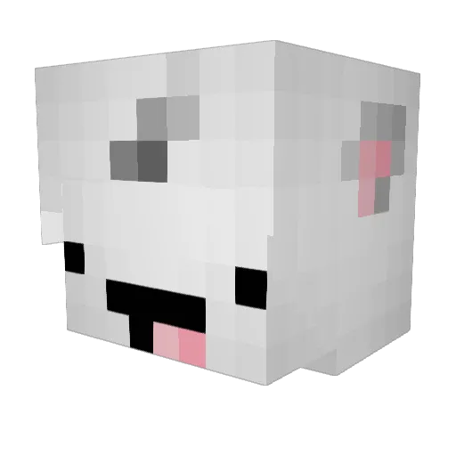 Marethymagana Minecraft avatar head, 3D render