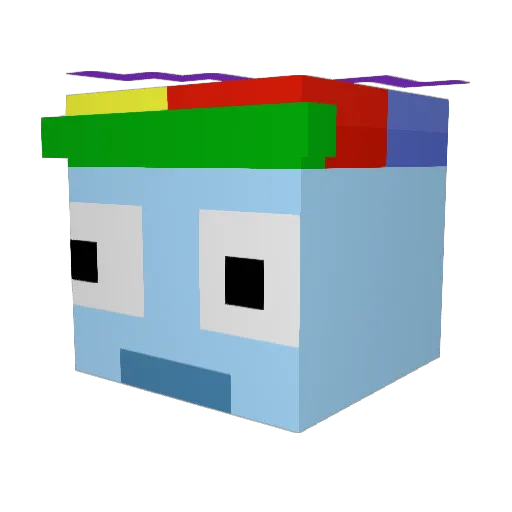 MarexMC Minecraft avatar head, 3D render