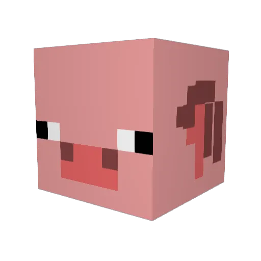 Marez01 Minecraft avatar head, 3D render