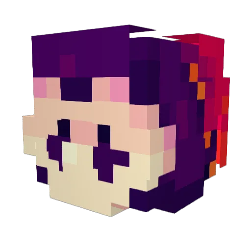 Marezillae Minecraft avatar head, 3D render