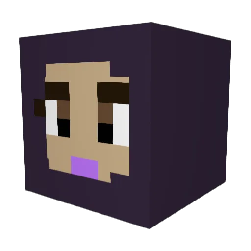 Marfedup Minecraft avatar head, 3D render